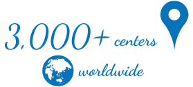3000 + centers worldwide