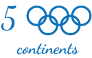 5 five continents