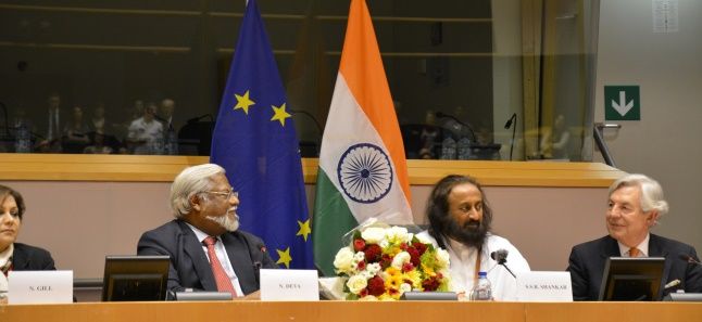 Sri Sri Ravi Shankar im europäischen Parlament