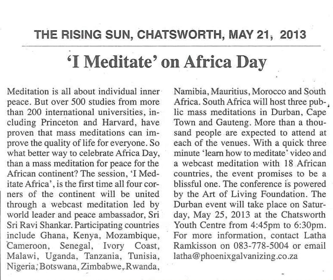 i Meditate Africa