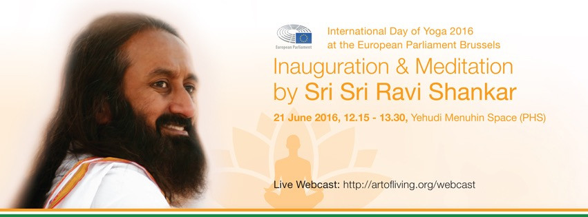 Sri Sri Ravi Shankar International Day of Yoga European Parliament Brussels
