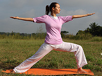 Virabhadrasana Yoga Pose - Warrior Yoga Pose