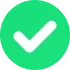 Green background check mark