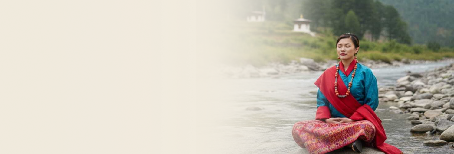 Group of people meditating indoors for wellness