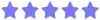 Image of a five-star rating, indicating Daniel's satisfaction with the course
