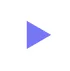 Bouton de lecture violet sur fond blanc
