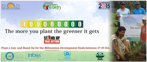Article on Mission Green Earth by Art of Living