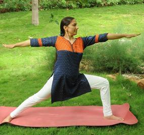 Yoga Veerbhadrasna warrior pose