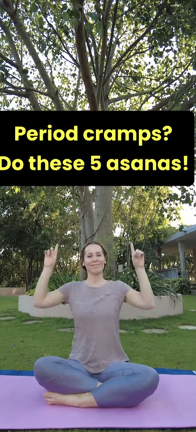 Do these 5 asanas for period cramps! Shorts
