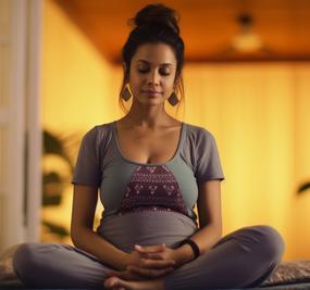 prenatal yoga women