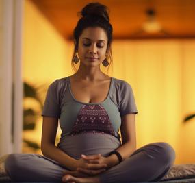 prenatal yoga women