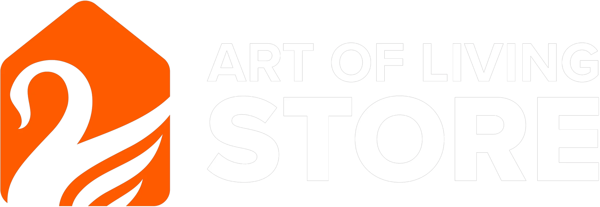 art of living store logo white