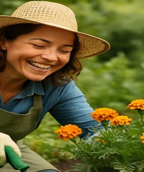 Person doing gardening