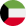 Circular flag of Kuwait
