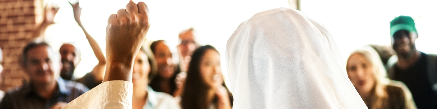 Group of hands depicting breaking away from inhibitions and discovering your inner strength