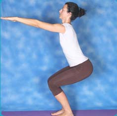 chair pose utkatasana