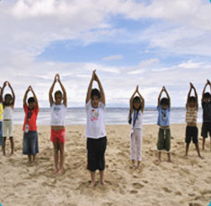 Children perform Yoga naturally