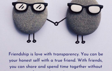 Friendship is love with transparency