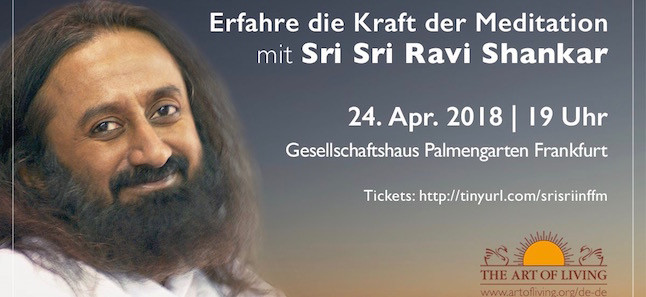 Sri Sri Ravi Shankar in Frankfurt