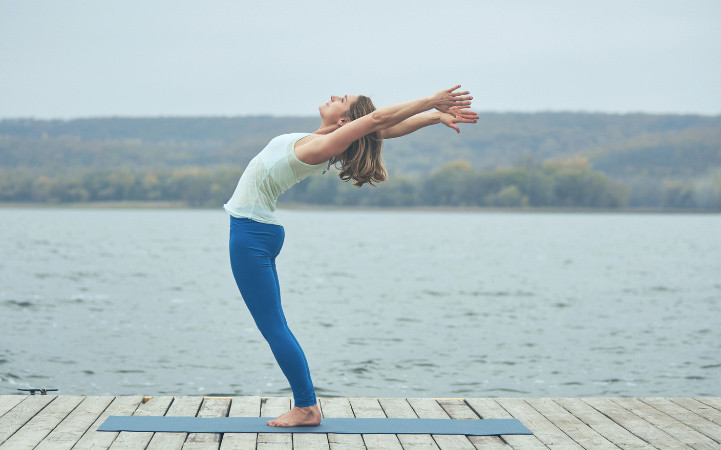 Standing backward bend