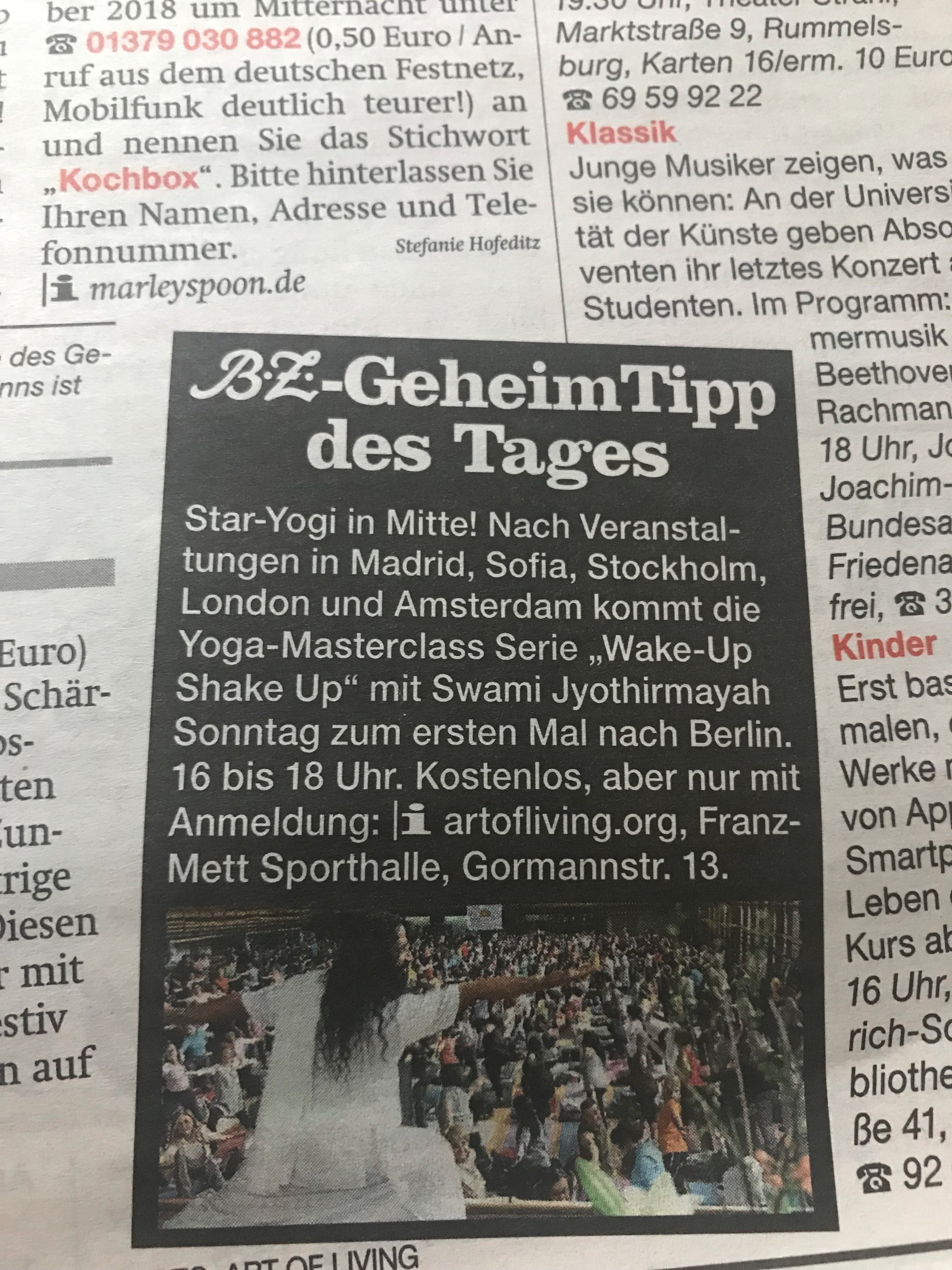 BZ Berlin - Swami Jyothirmayah