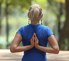 Reverse Prayer Yoga Pose - Paschim Namaskarasana Yoga Pose 