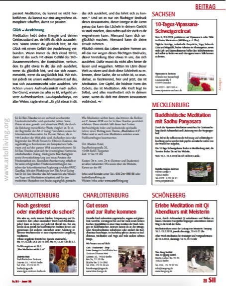 Sri Sri Ravi Shankar über Meditation