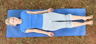 Shavasan (Corpse pose) Lying back yoga asanas