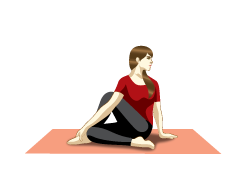 Ardha Matsyendrasana to boost vitamin