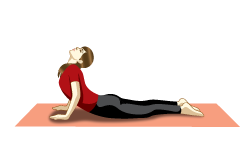 Bhujangasana pose to increase vitamins