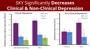 SKY Significantly Decreases Clinical & Non-Clinical Depression