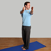 Katichakrasana Yoga Pose - Standing Spinal Twist Yoga Pose