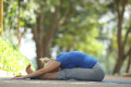 Paschimottanasana (Seated forward bend yoga pose) for beginners