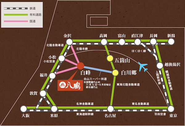 ホテル八鵬MAP