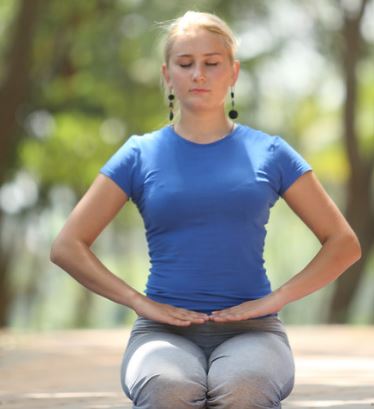 Vajrasana pose for acidity