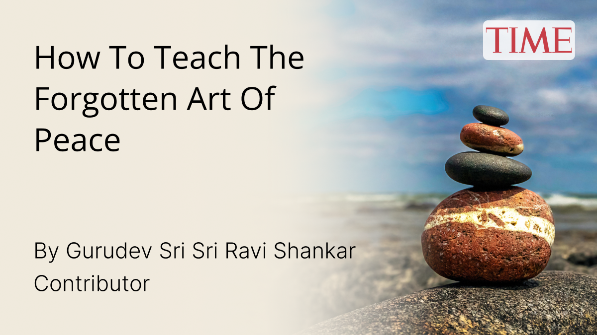 Gurudev Sri Sri Ravi Shankar featured in Time Magazine article