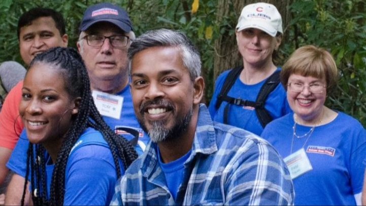 A group at a training session for the Project Welcome Home Troops program.
