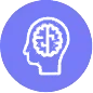 Purple icon representing brain functions